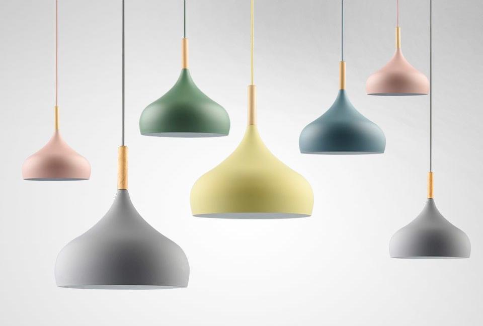 Aether - Matte Finish Macaroon Hanging Lamp - Nordic Side - 03-19, best-selling-lights, hanging-lamp, lamp, light, lighting, lighting-tag, modern, modern-lighting