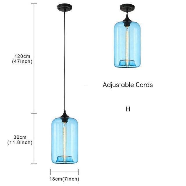 Transparent Colourful Pendant Light - Nordic Side - 