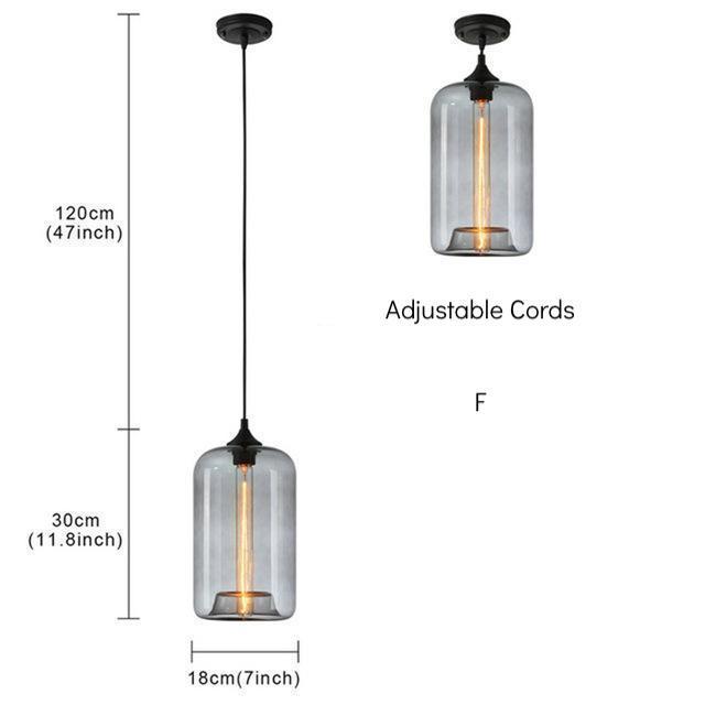 Transparent Colourful Pendant Light - Nordic Side - 