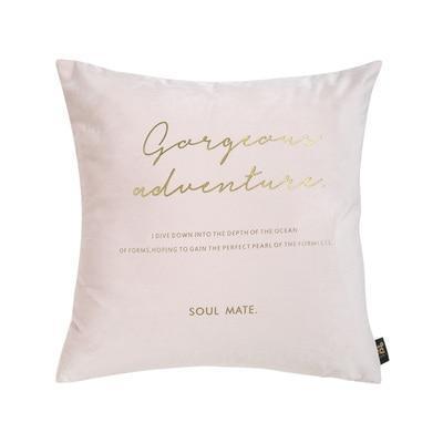 Velvet Cushions with Gold Letters - Nordic Side - 