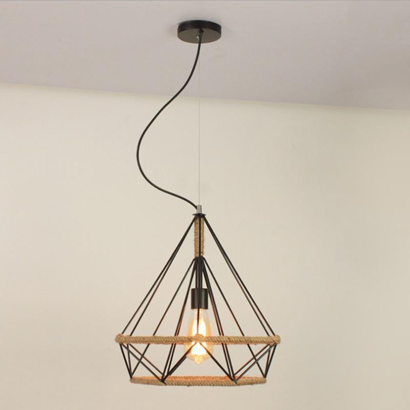 Vintage Rope Pendant Light - Nordic Side - 