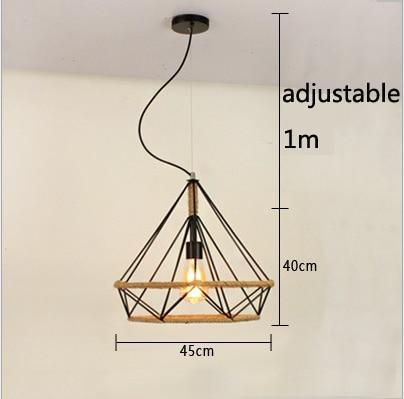 Vintage Rope Pendant Light - Nordic Side - 