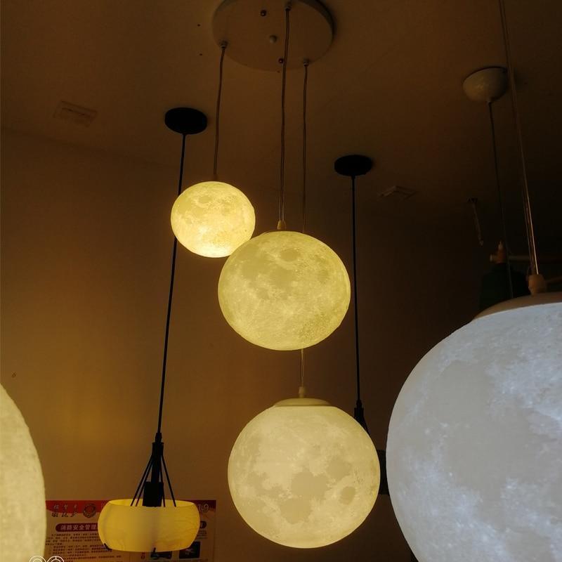 Full Moon 3D Hanging Lamp - Nordic Side - 11-30, 3D, best-selling-lights, feed-cl0-over-80-dollars, hanging-lamp, lamp, light, lighting, lighting-tag, modern, modern-lighting