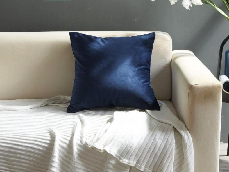 Square Velvet Cushion Cover - Nordic Side - 