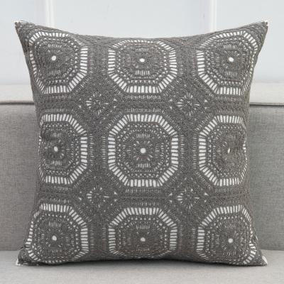 Lace Embroidered Cushion - Nordic Side - 