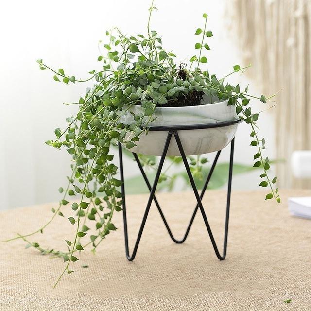 Odalys - Modern Iron Desktop Planter - Nordic Side - 05-10