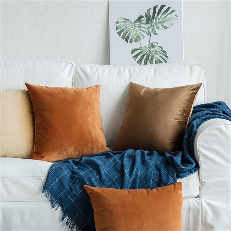 Silky Velvet Cushion Cover - Nordic Side - 