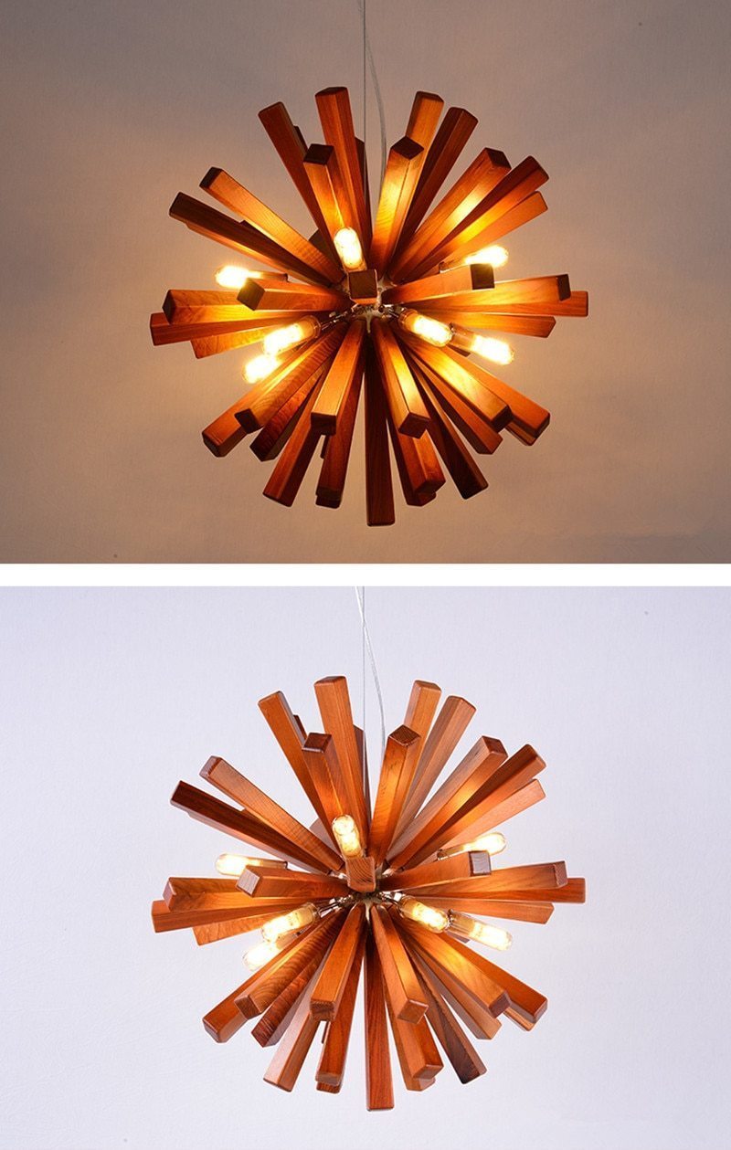 Burst - Wooden Pendant Light - Nordic Side - 02-05, best-selling-lights, chandelier, feed-cl0-over-80-dollars, hanging-lamp, lamp, light, lighting, lighting-tag, modern, modern-lighting, pend