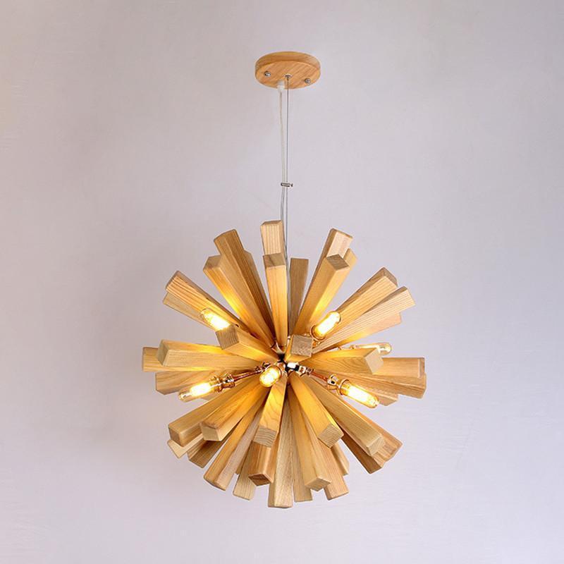 Burst - Wooden Pendant Light - Nordic Side - 02-05, best-selling-lights, chandelier, feed-cl0-over-80-dollars, hanging-lamp, lamp, light, lighting, lighting-tag, modern, modern-lighting, pend