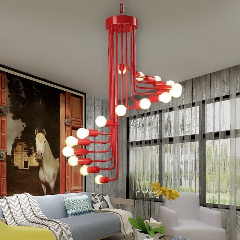 Ava - Modern Nordic Spiral Chandelier - Nordic Side - 01-16, best-selling-lights, chandelier, feed-cl0-over-80-dollars, hanging-lamp, lamp, light, lighting, lighting-tag, modern, modern-light