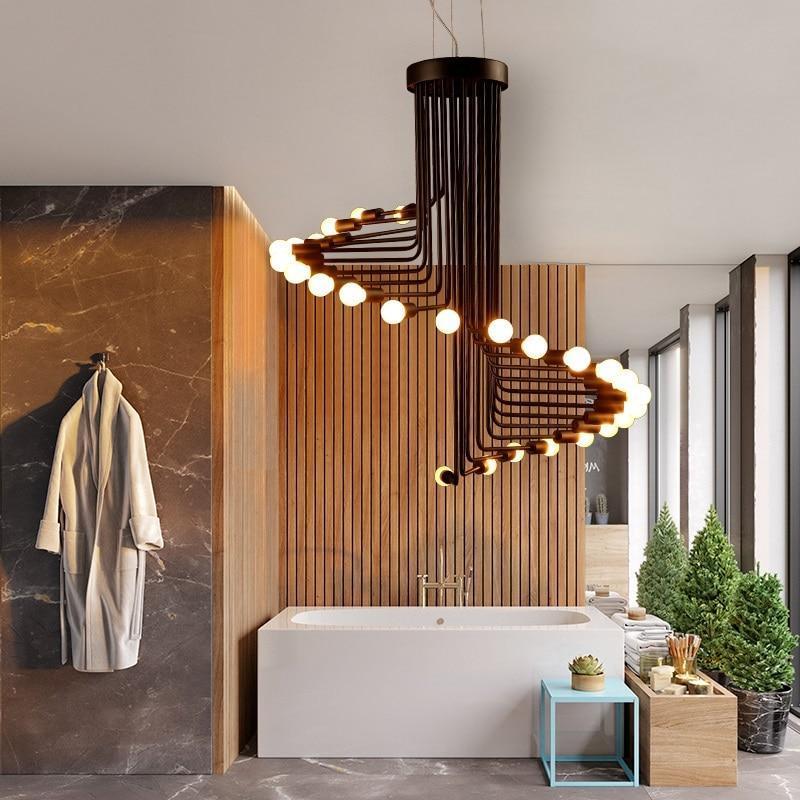 Ava - Modern Nordic Spiral Chandelier - Nordic Side - 01-16, best-selling-lights, chandelier, feed-cl0-over-80-dollars, hanging-lamp, lamp, light, lighting, lighting-tag, modern, modern-light