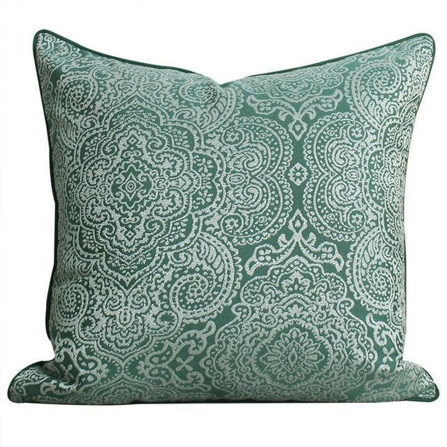 Green Vintage Pattern Cushion Covers - Nordic Side - 