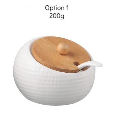 Seasoning Jar with Wooden Cover - Nordic Side - 