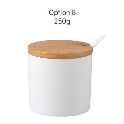 Seasoning Jar with Wooden Cover - Nordic Side - 