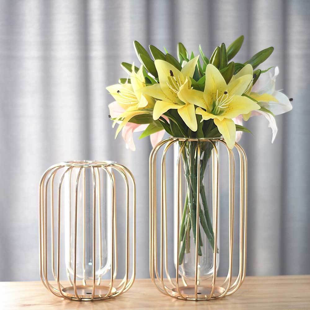 Florin - Modern Iron Frame Vase - Nordic Side - modern-pieces