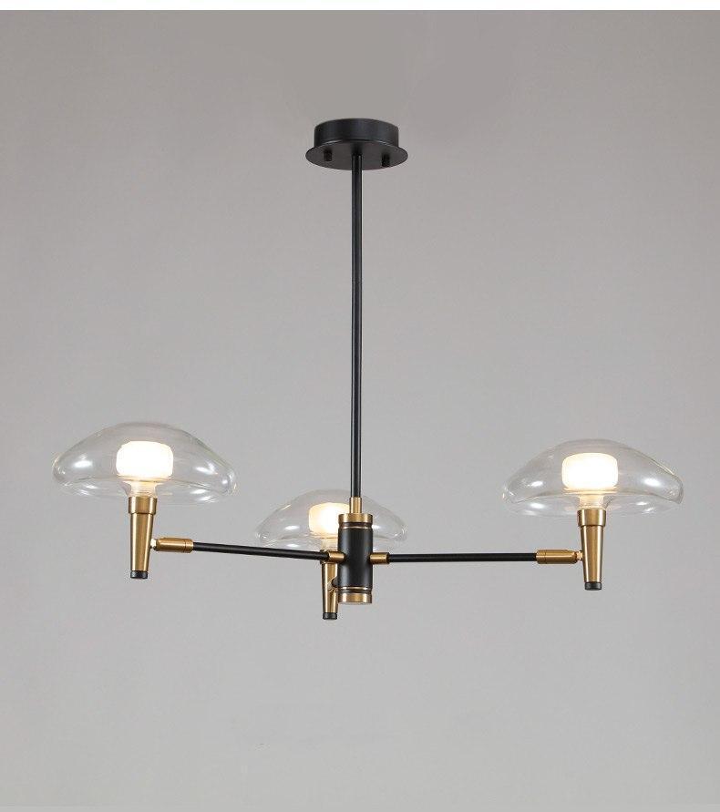 Nordic Black & Gold Chandelier - Nordic Side - 