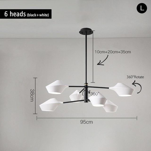 Modern Minimal Chandelier - Nordic Side - 