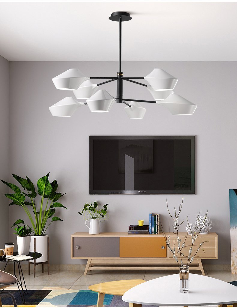 Modern Minimal Chandelier - Nordic Side - 