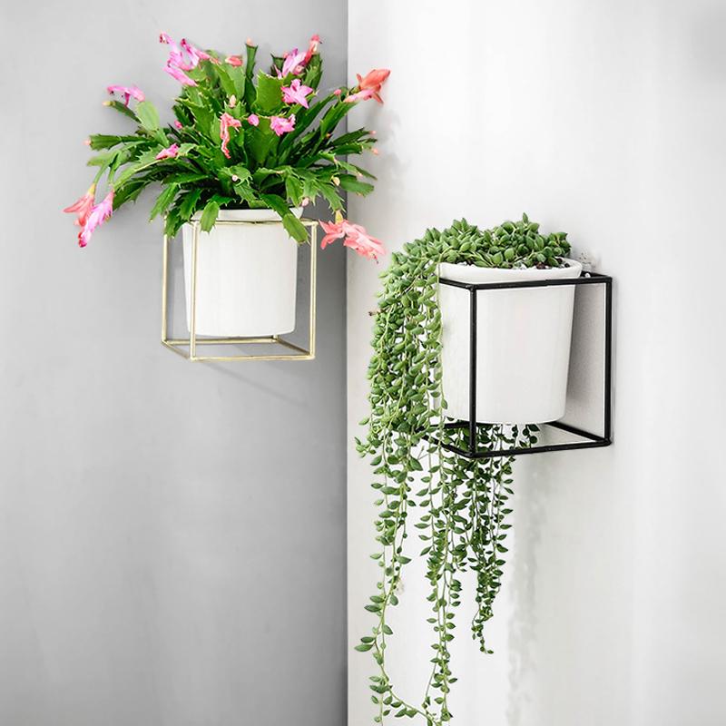 Fenella - Metal Frame Modern Planter - Nordic Side - 09-27, feed-cl1-planters, modern, modern-nordic, modern-pieces, modern-planter-collection, nordic, planter