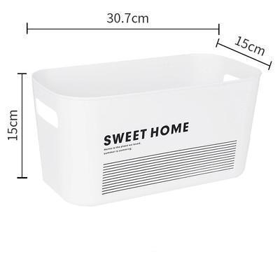 White Home Storage Basket - Nordic Side - 