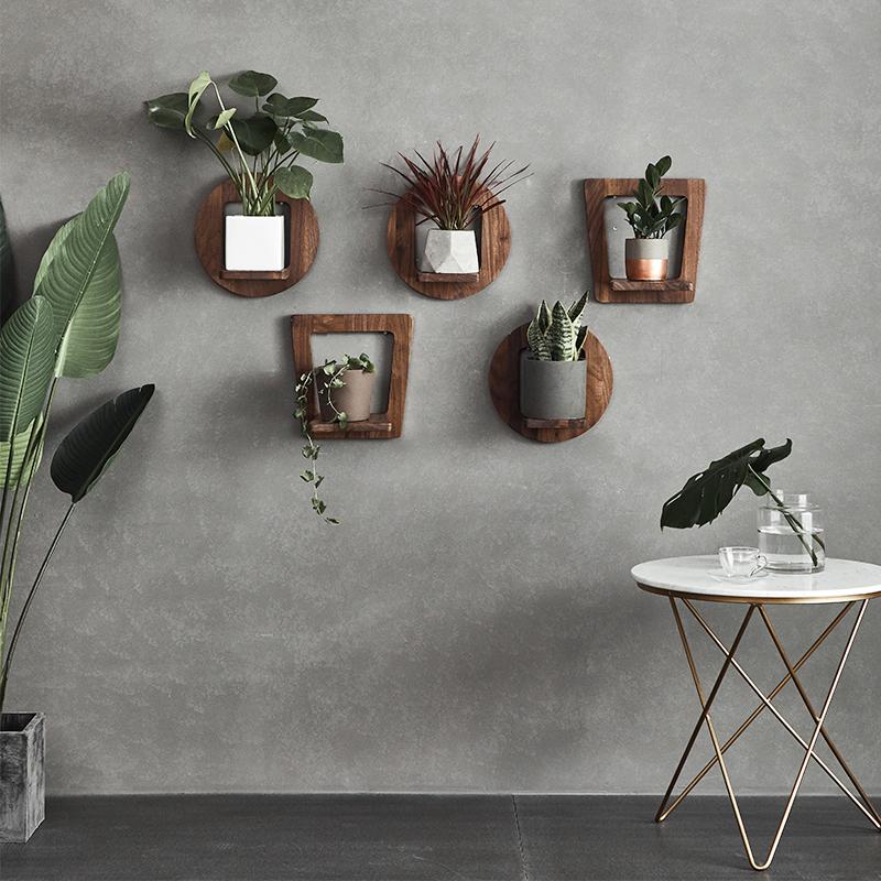 Sebastian - Wood Wall Planter - Nordic Side - 08-04, feed-cl0-over-80-dollars, feed-cl1-planters, modern-farmhouse, modern-planter-collection