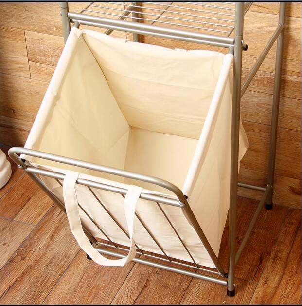 Theodore - Laundry Storage Shelves & Basket - Nordic Side - 08-02, feed-cl0-over-80-dollars, furniture-tag, modern-farmhouse