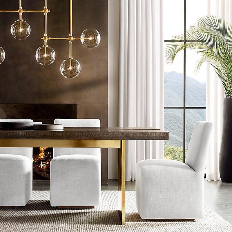 Modern Gold Chandelier with Glass - Nordic Side - 