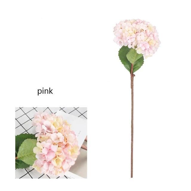 Single Hydrangea Branch - Nordic Side - 