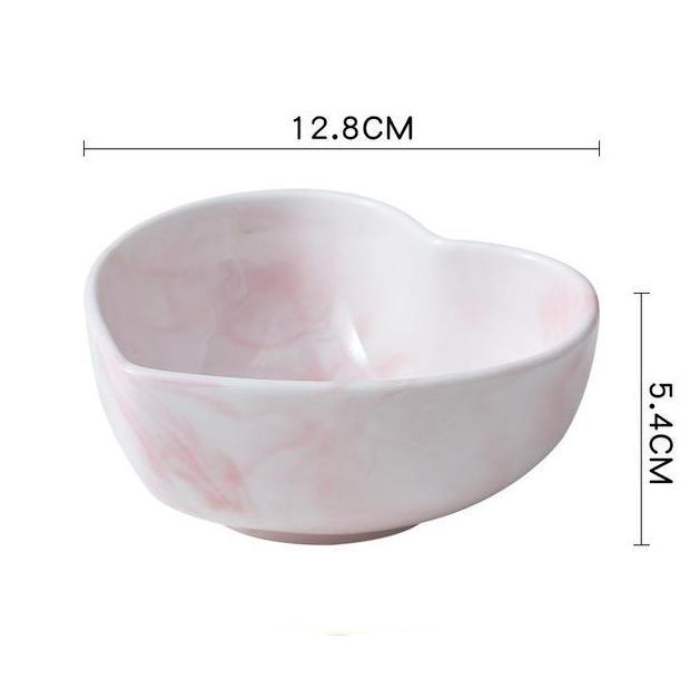 Marble Heart Dinnerware - Nordic Side - 