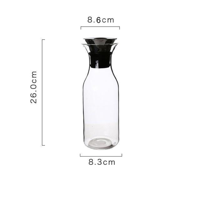 Glass Bottle with Steel Lid - Nordic Side - 