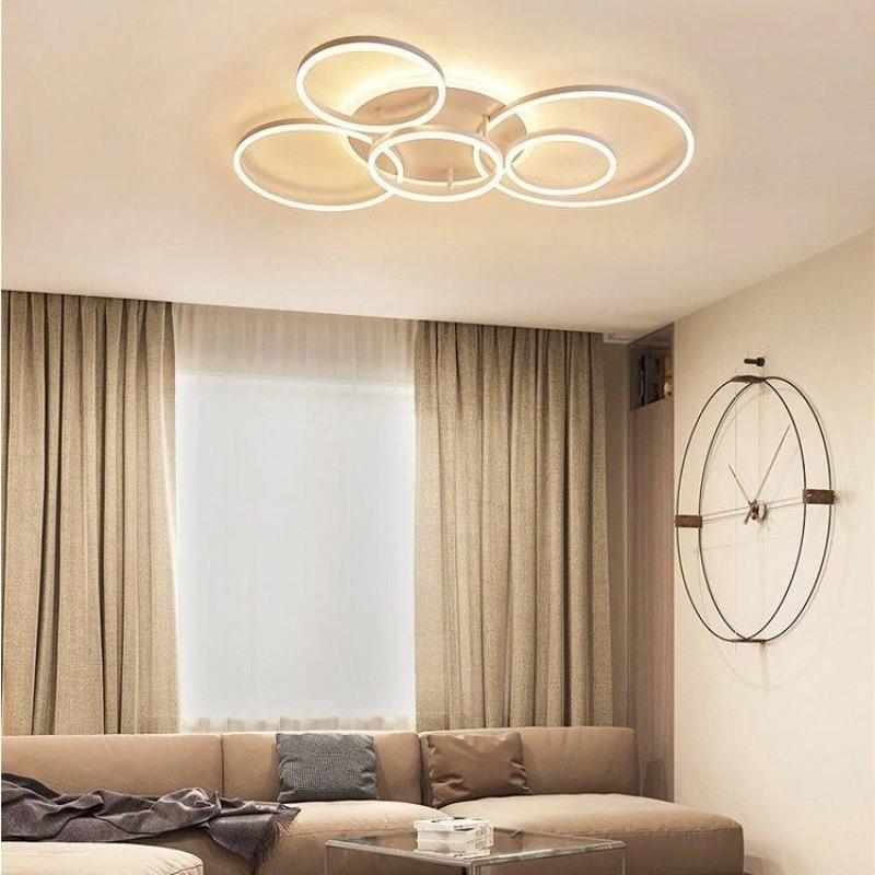 Hatillo Geometric Ceiling Light - Multi-Layer Design