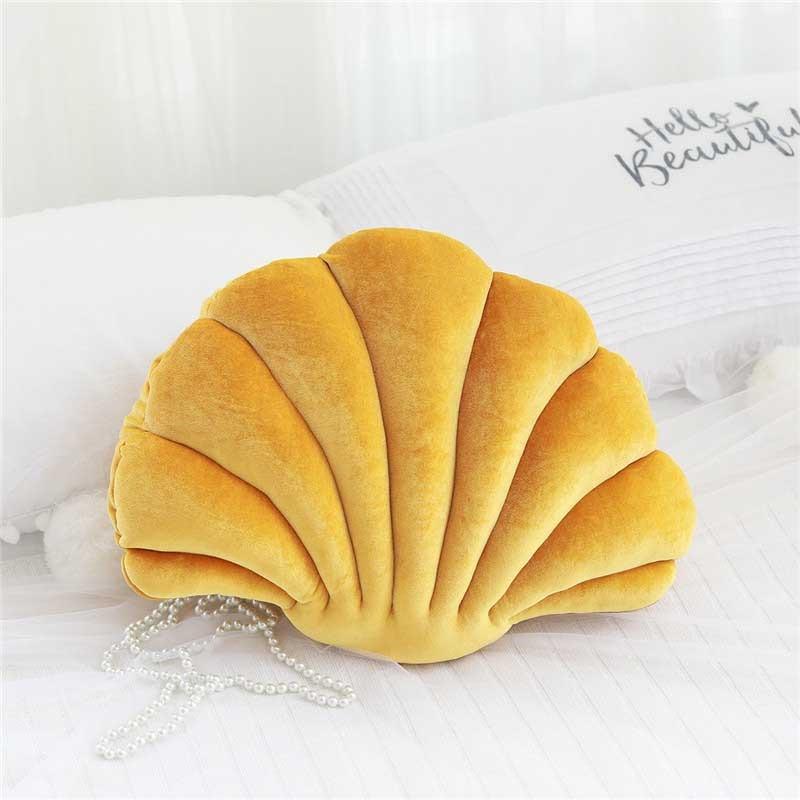 Shell Velvet Shell Cushion - Glam Decor