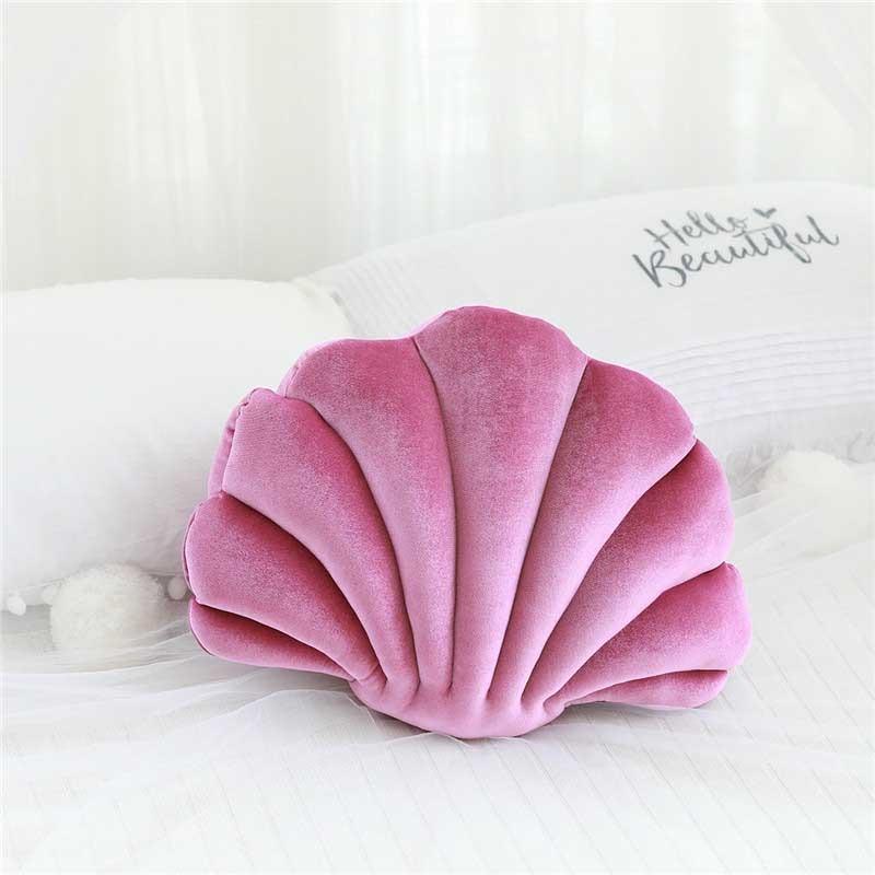 Shell Velvet Shell Cushion - Glam Decor