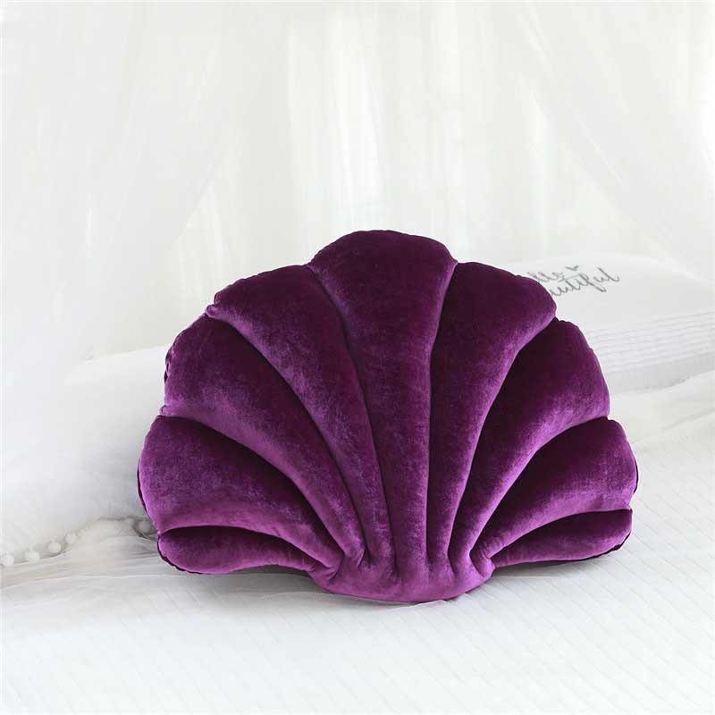 Shell Velvet Shell Cushion - Glam Decor