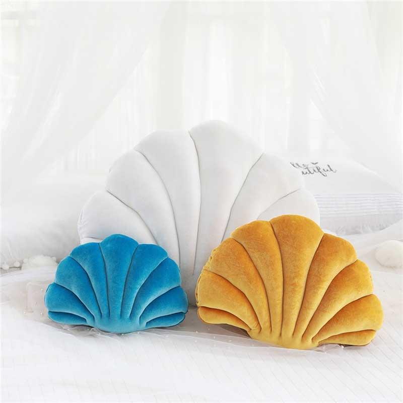 Shell Velvet Shell Cushion - Glam Decor