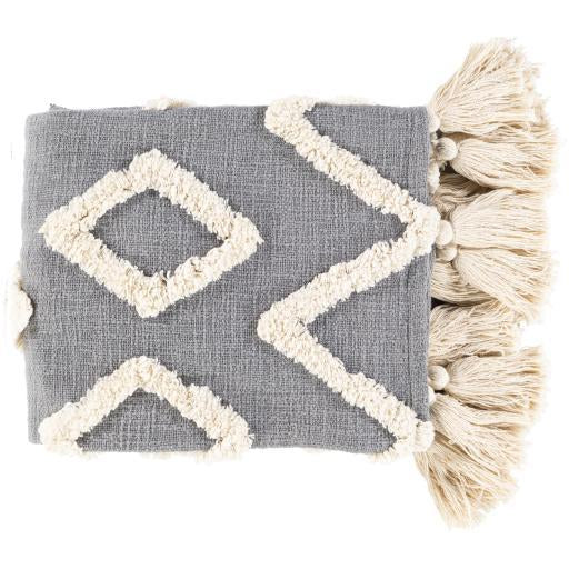 Slate Aztec Throw - Nordic Side - 