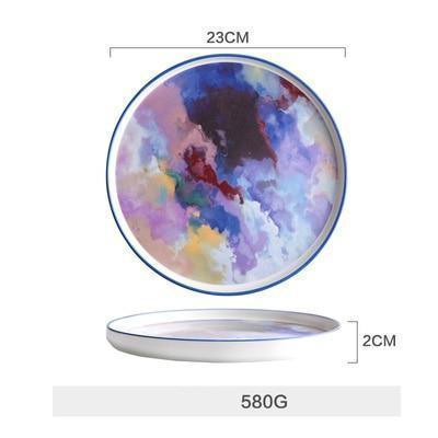 Watercolor Canvas Plate - Nordic Side - 