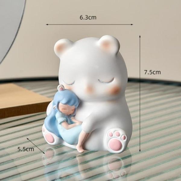 Cute Dreamy Animal Girl Decor Figurines