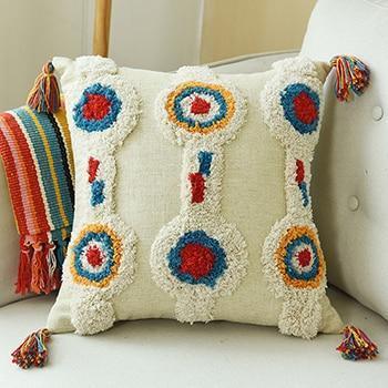 Textured Tassel Pillows - Nordic Side - New