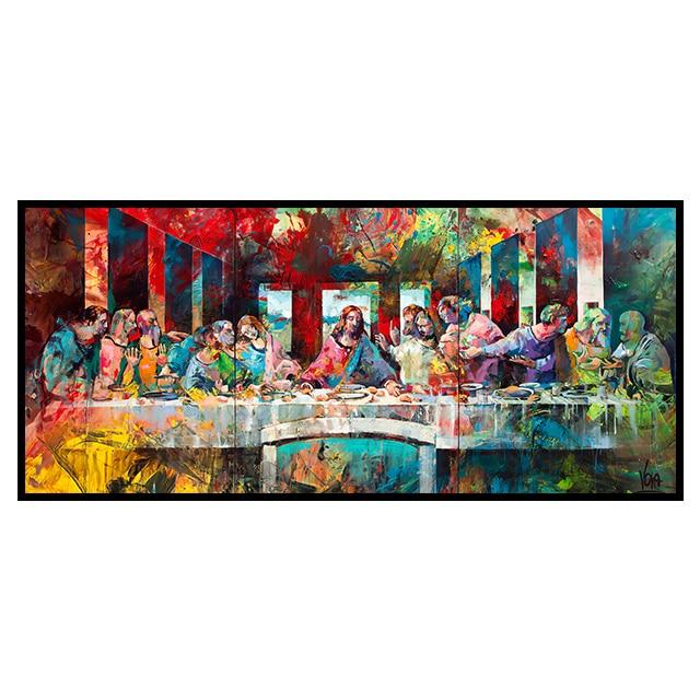 Vibrant Last Supper Canvas Print