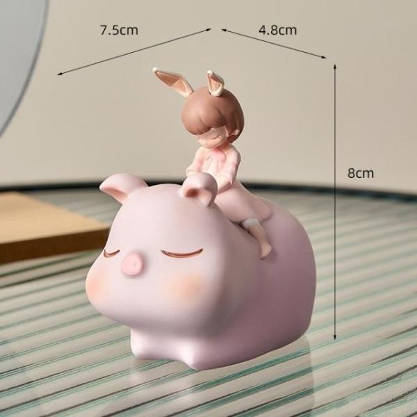 Cute Dreamy Animal Girl Decor Figurines