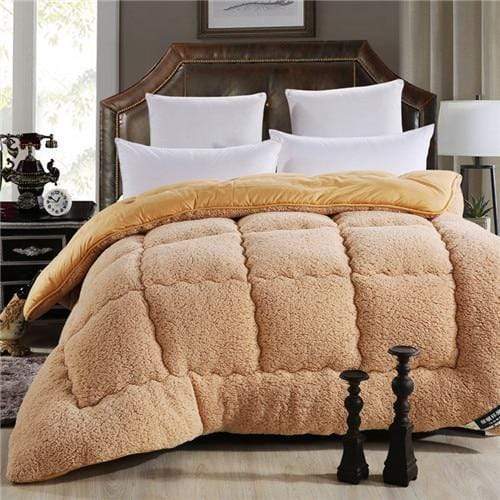 Shearling Winter Duvet - Nordic Side - bed, bedding, duvet